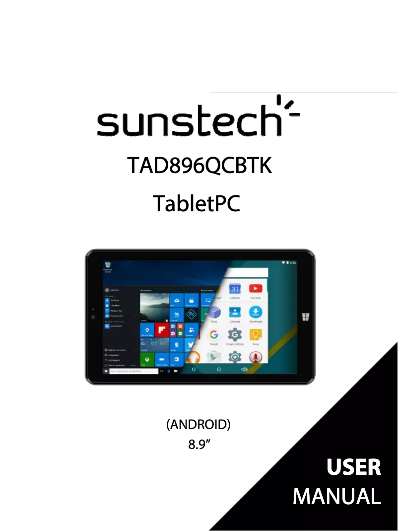 Page n°1 - Manuel utilisateur Sunstech TAD 896 QCBTK