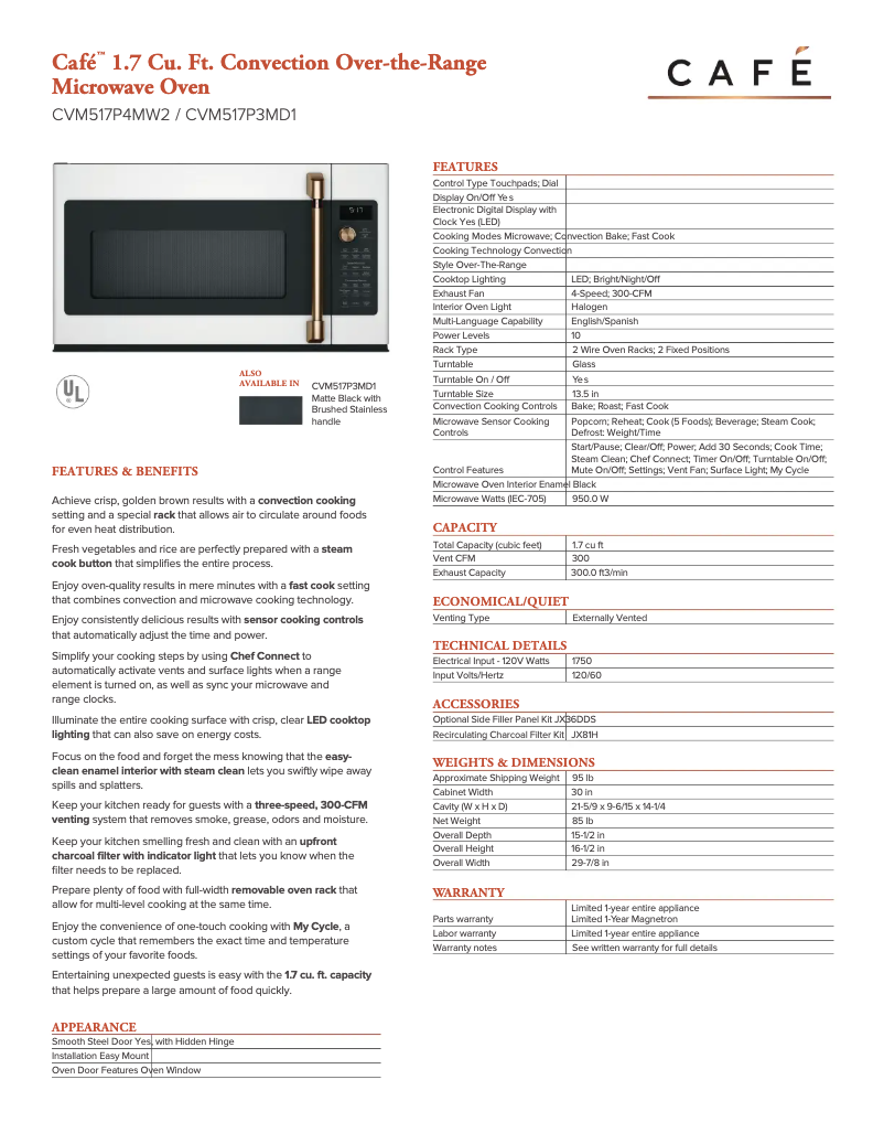 Imagen de la primera página del manual del dispositivo CVM517P4MW2