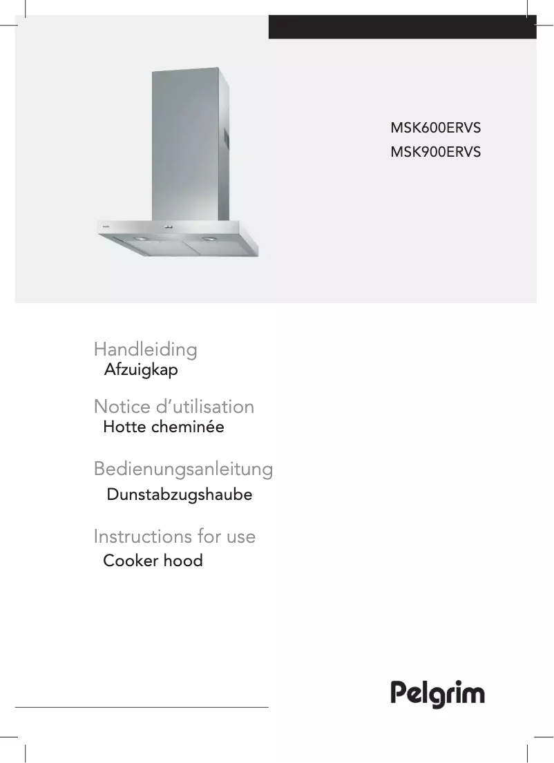 Página 1 del manual Manual de usuario Pelgrim MSK900ERVS