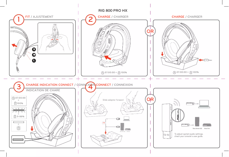 Page n°1 - Manuel utilisateur NACON RIG 800 PRO HX
