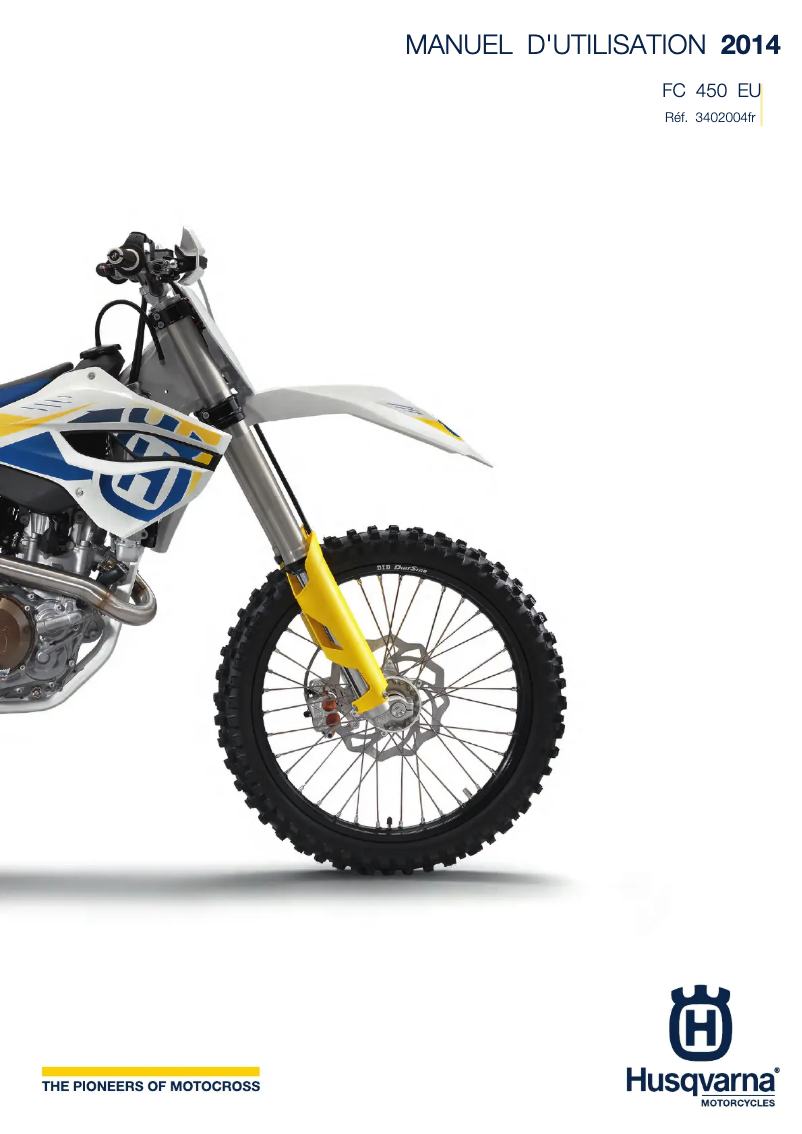 Page 1 de la notice Manuel utilisateur Husqvarna FC 450 (2014)