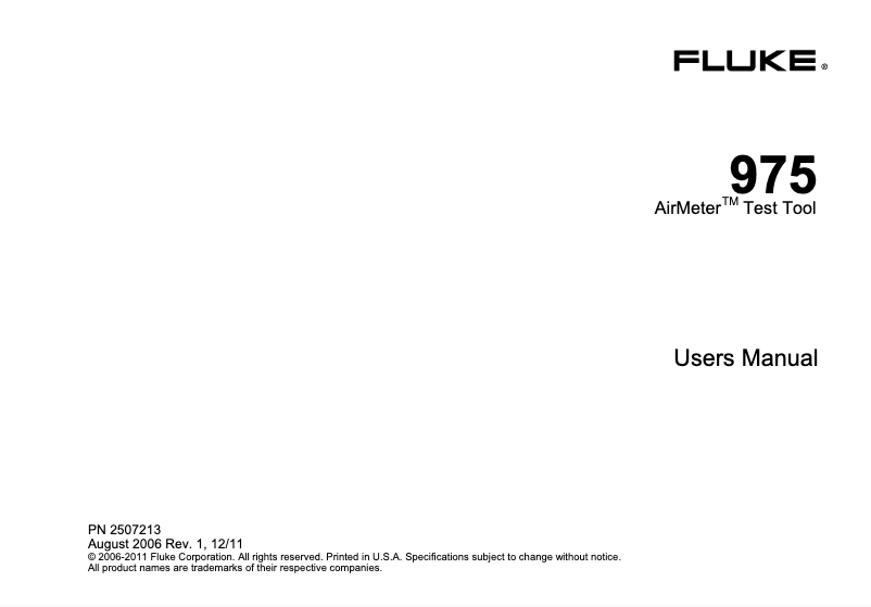 Imagen de la primera página del manual del dispositivo 975V