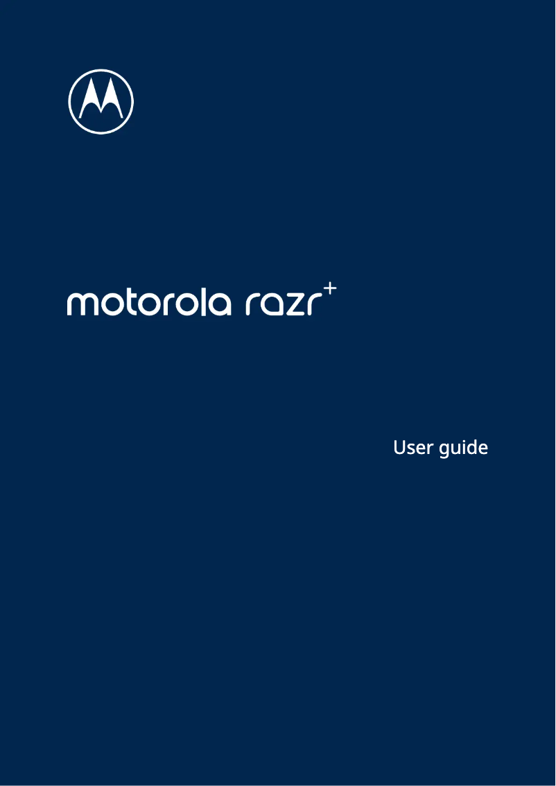 Page 1 de la notice Manuel utilisateur Motorola RAZR+
