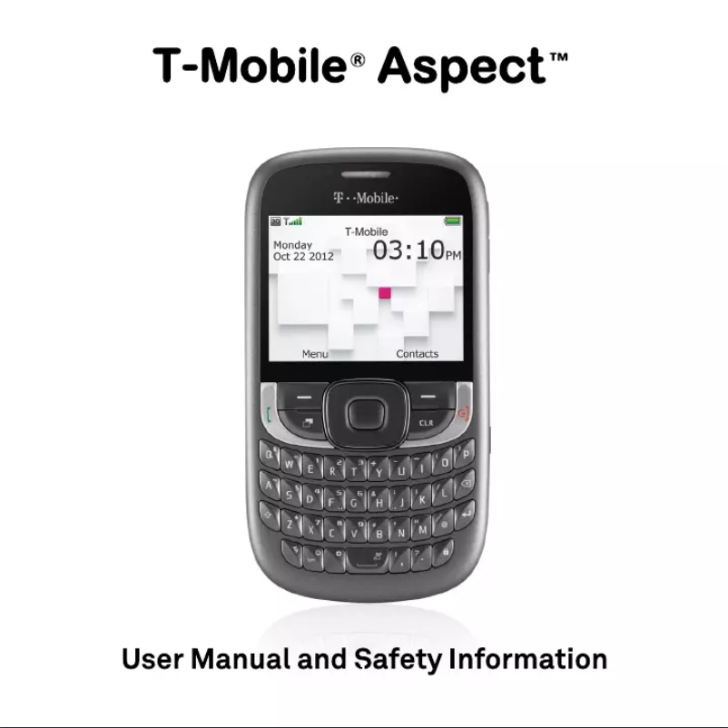 Page 1 de la notice Manuel utilisateur ZTE Aspect