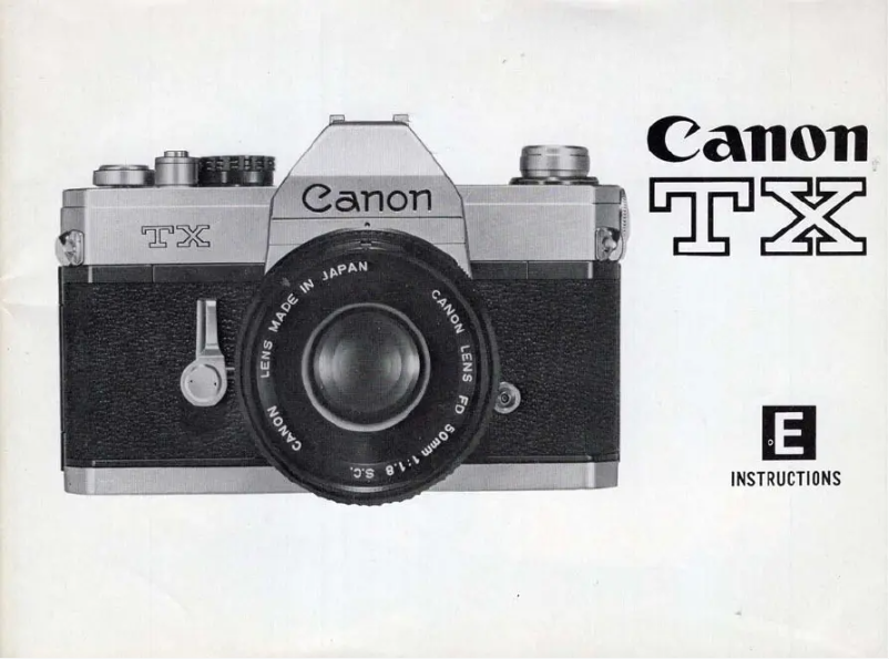 Page 1 de la notice Manuel utilisateur Canon TX