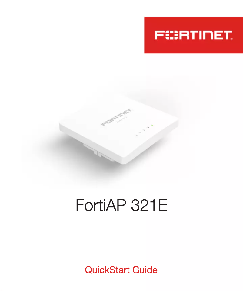 Page n°1 - Manuel utilisateur Fortinet FortiAP 321E