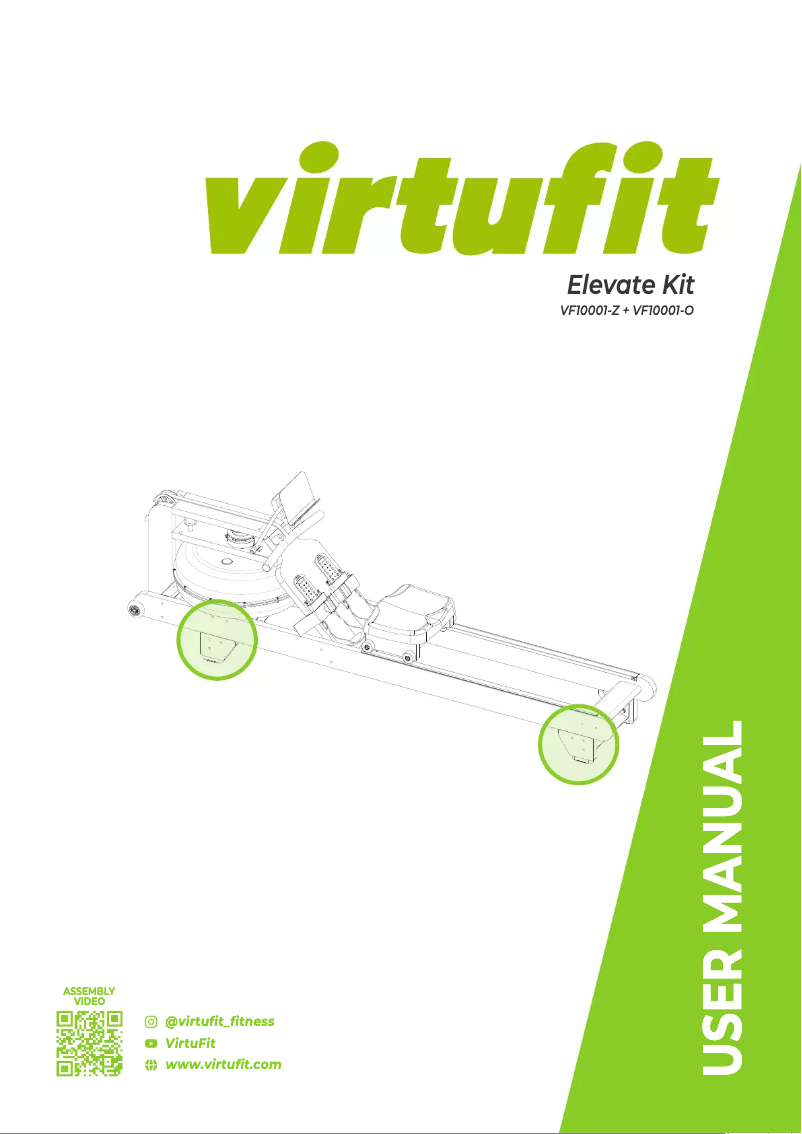 Página 1 del manual Manual de usuario VirtuFit Elevate Kit