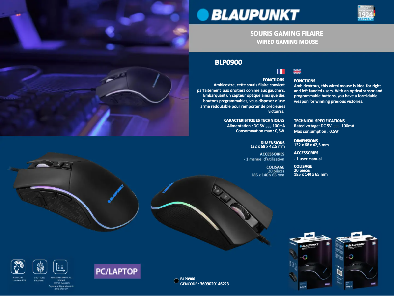 Page n°1 - Manuel utilisateur Blaupunkt BLP0900