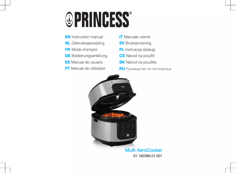 Page 1 de la notice Manuel utilisateur Princess Multi AeroCooker 182090