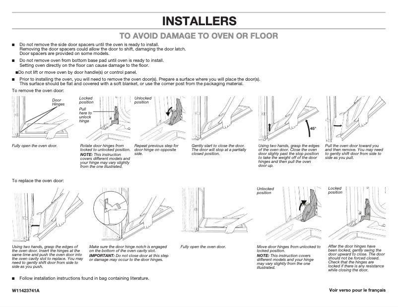 Page n°1 - Guide d'installation Maytag MOES6027LZ