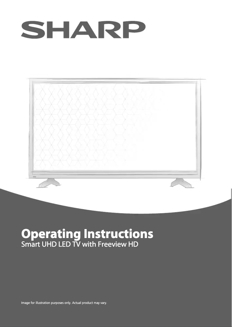 Page 1 de la notice Manuel utilisateur Sharp LC-55UI7352K