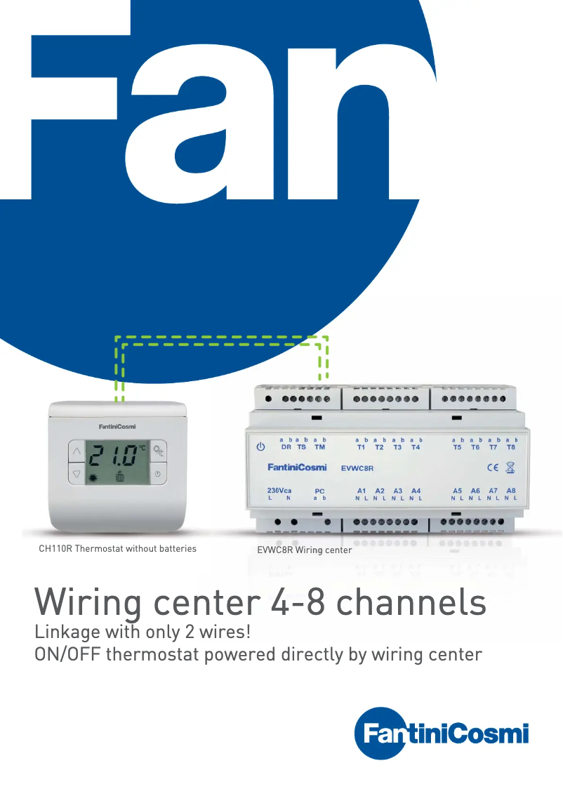 Page 1 de la notice Brochure Fantini Cosmi EVWC4L