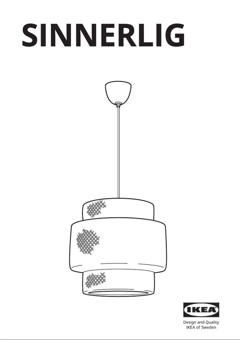 Page 1 de la notice Manuel utilisateur Ikea SINNERLIG 205.158.66