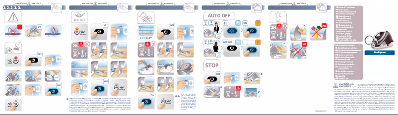 Image de la première page du manuel de l'appareil Pro Express