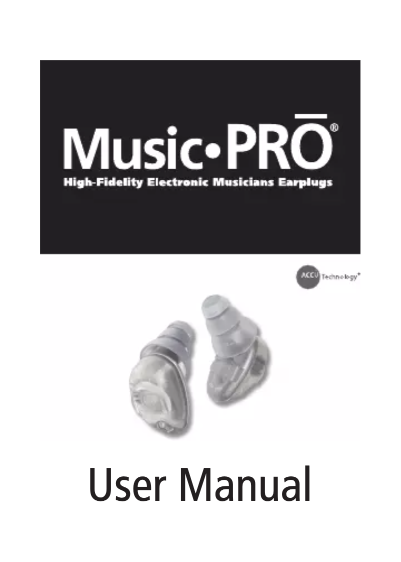 Image de la première page du manuel de l'appareil Music Pro
