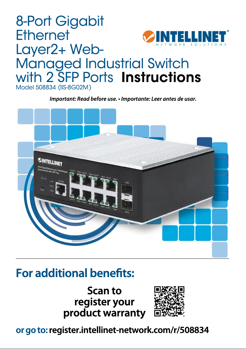 Imagen de la primera página del manual del dispositivo 508834