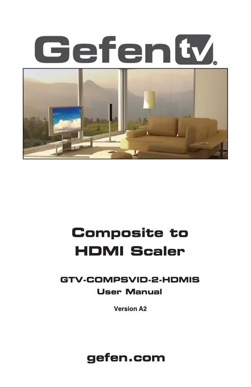 Page n°1 - Manuel utilisateur Gefen GTV-COMPSVID-2-HDMIS