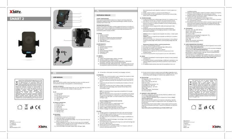 Image de la première page du manuel de l'appareil Smart 2