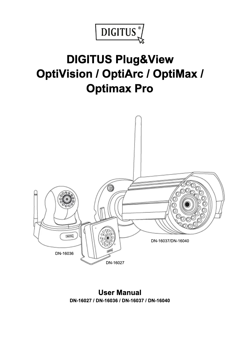 Page 1 de la notice Manuel utilisateur Digitus DN-16040