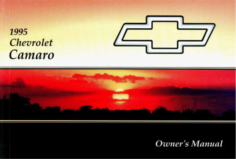 Image de la première page du manuel de l'appareil Camaro (1995)