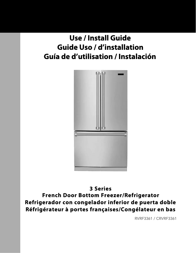 Page 1 de la notice Guide d'installation Viking RVRF3361