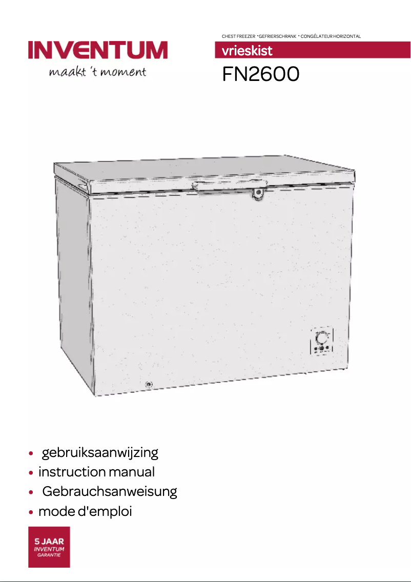 Page n°1 - Manuel utilisateur Inventum FN2600