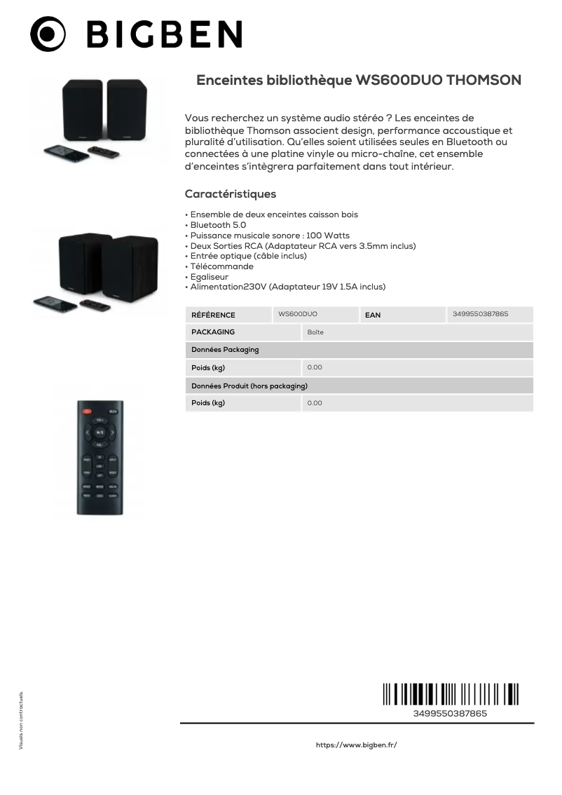 Image de la première page du manuel de l'appareil WS600DUO