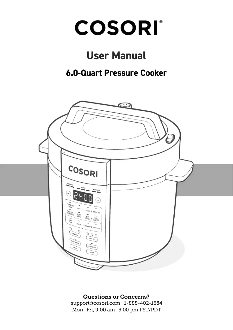 Page n°1 - Manuel utilisateur Cosori CAF-L501-KUS