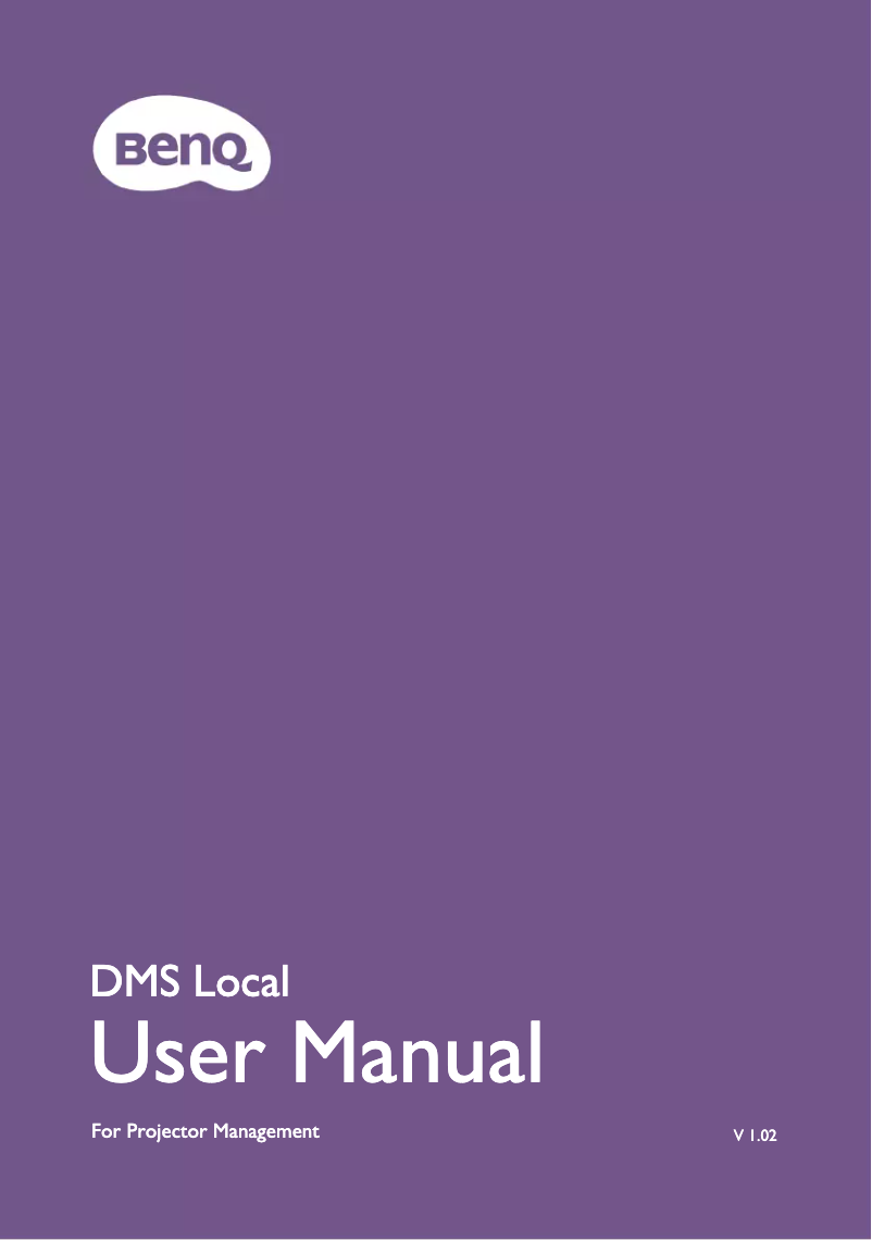 Page 1 de la notice Manuel utilisateur BenQ SU765