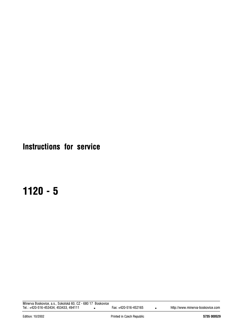 Page n°1 - Manuel utilisateur Dürkopp Adler 1120