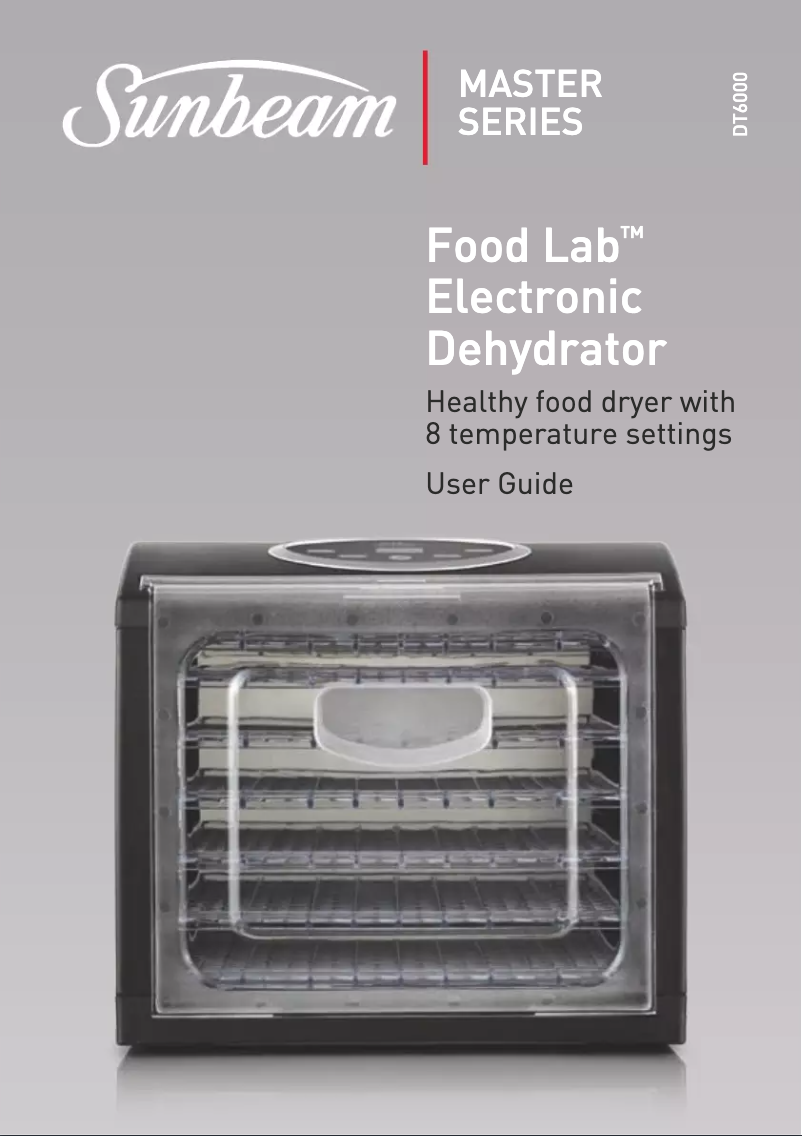 Page 1 de la notice Manuel utilisateur Sunbeam Food Lab DT6000