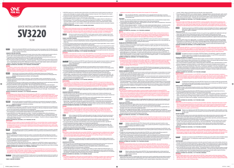 Image de la première page du manuel de l'appareil SV 3220