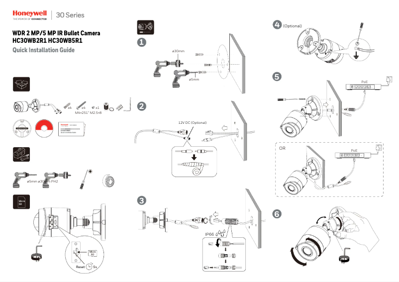 Image de la première page du manuel de l'appareil HC30WB5R1
