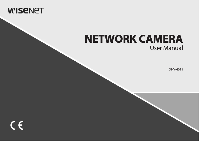 Page n°1 - Manuel utilisateur Wisenet XNV-6011