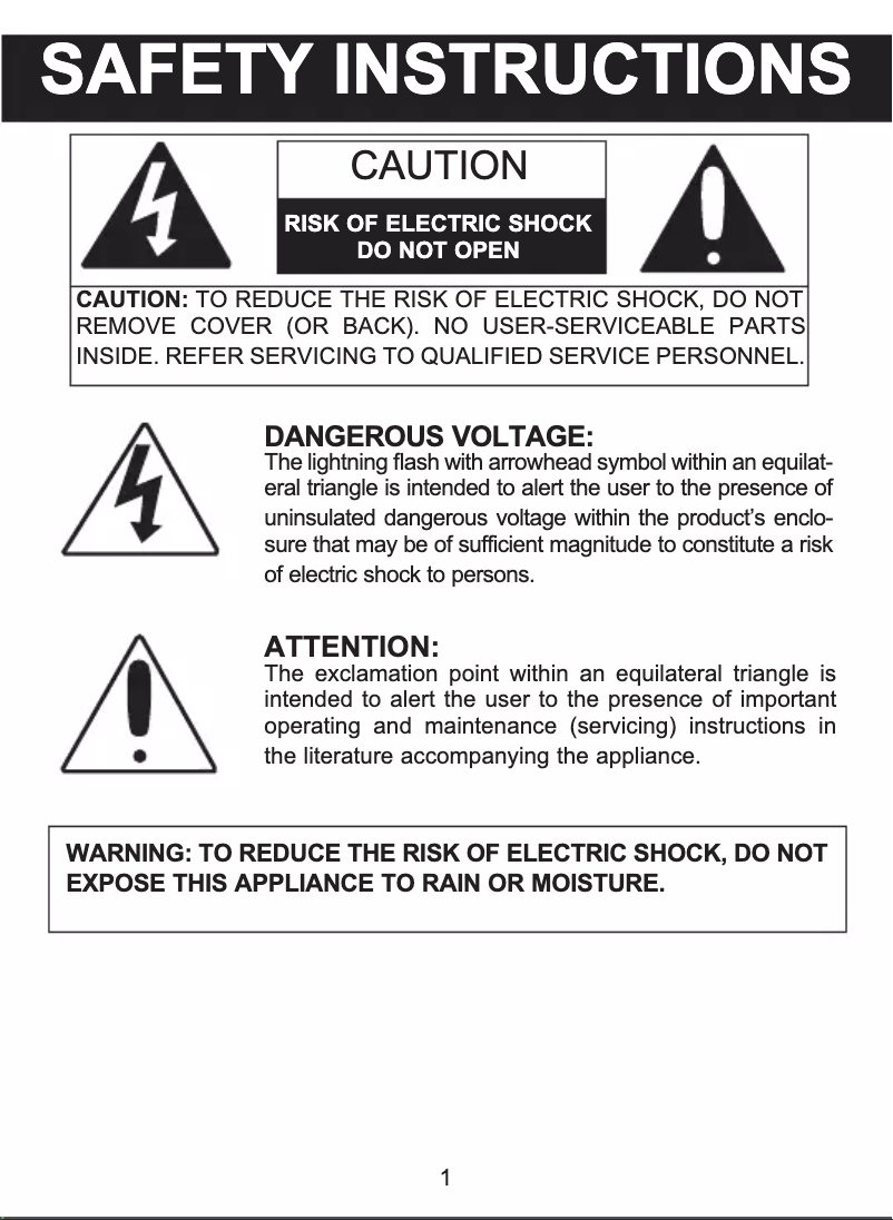 Page 1 de la notice Manuel utilisateur Emerson FR10BK
