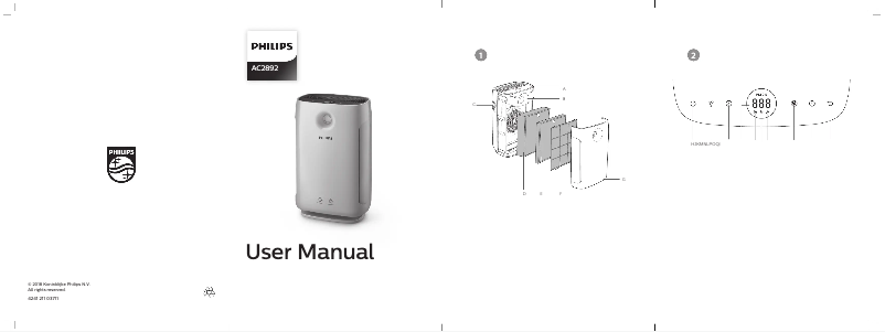 Page 1 de la notice Manuel utilisateur Philips AC2892