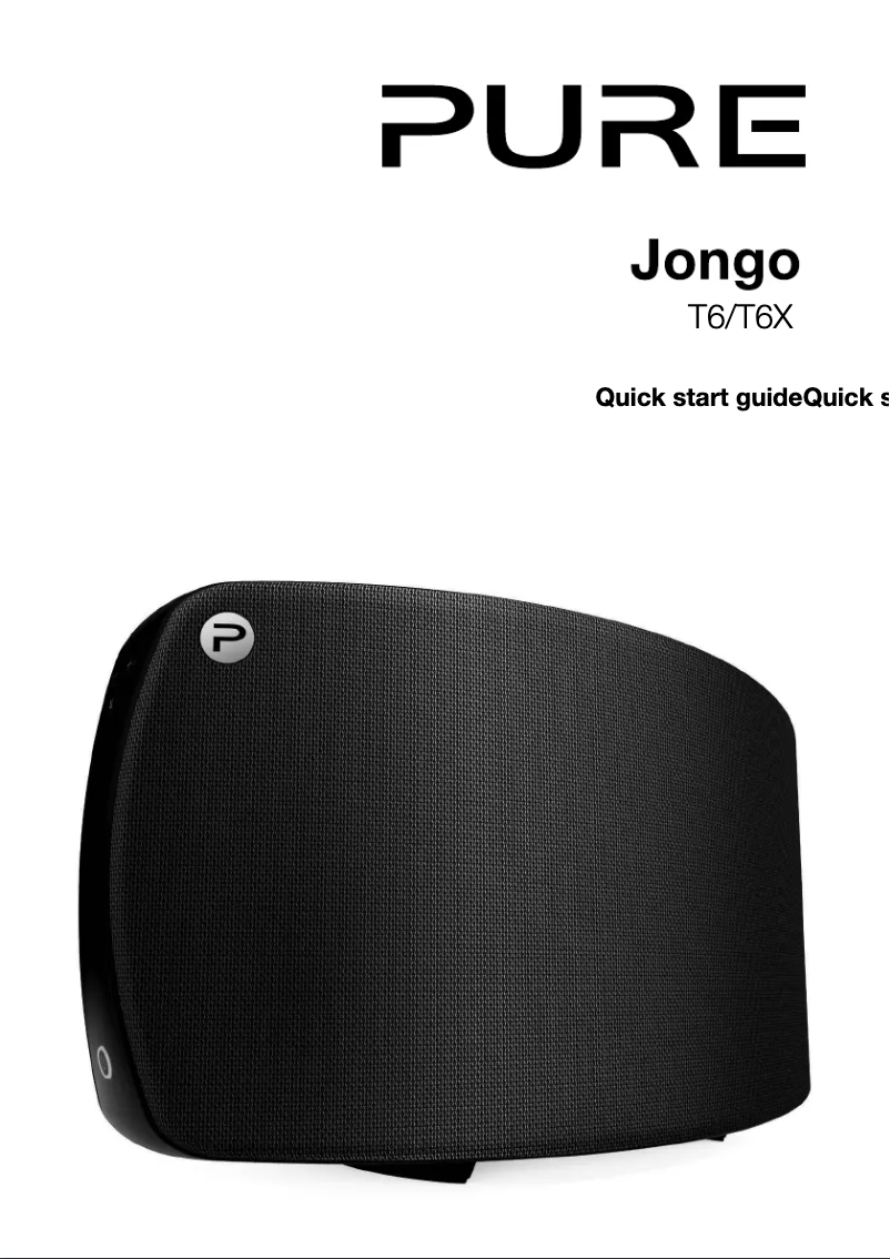 Page n°1 - Manuel utilisateur Pure Jongo T6X
