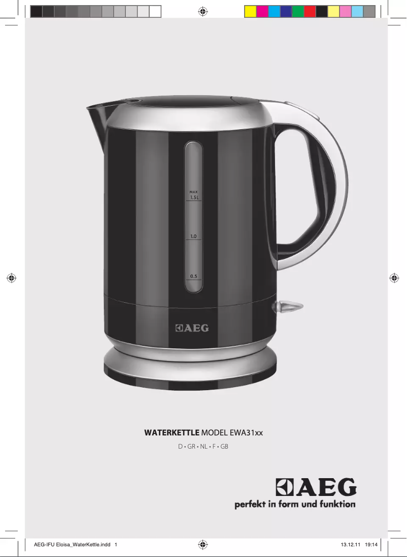 Página 1 del manual Manual de usuario AEG EWA3130YE