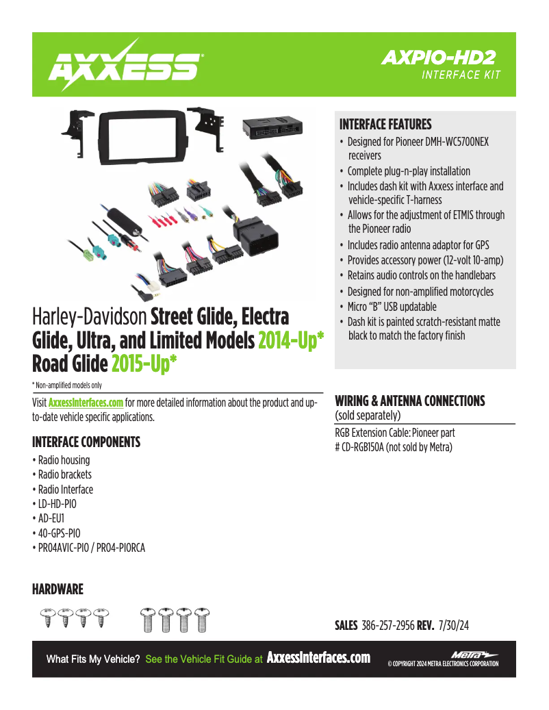 Página 1 del manual Ficha técnica AXESS AXPIO-HD2