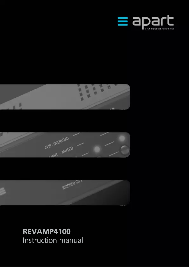 Page 1 de la notice Manuel utilisateur APart REVAMP4100