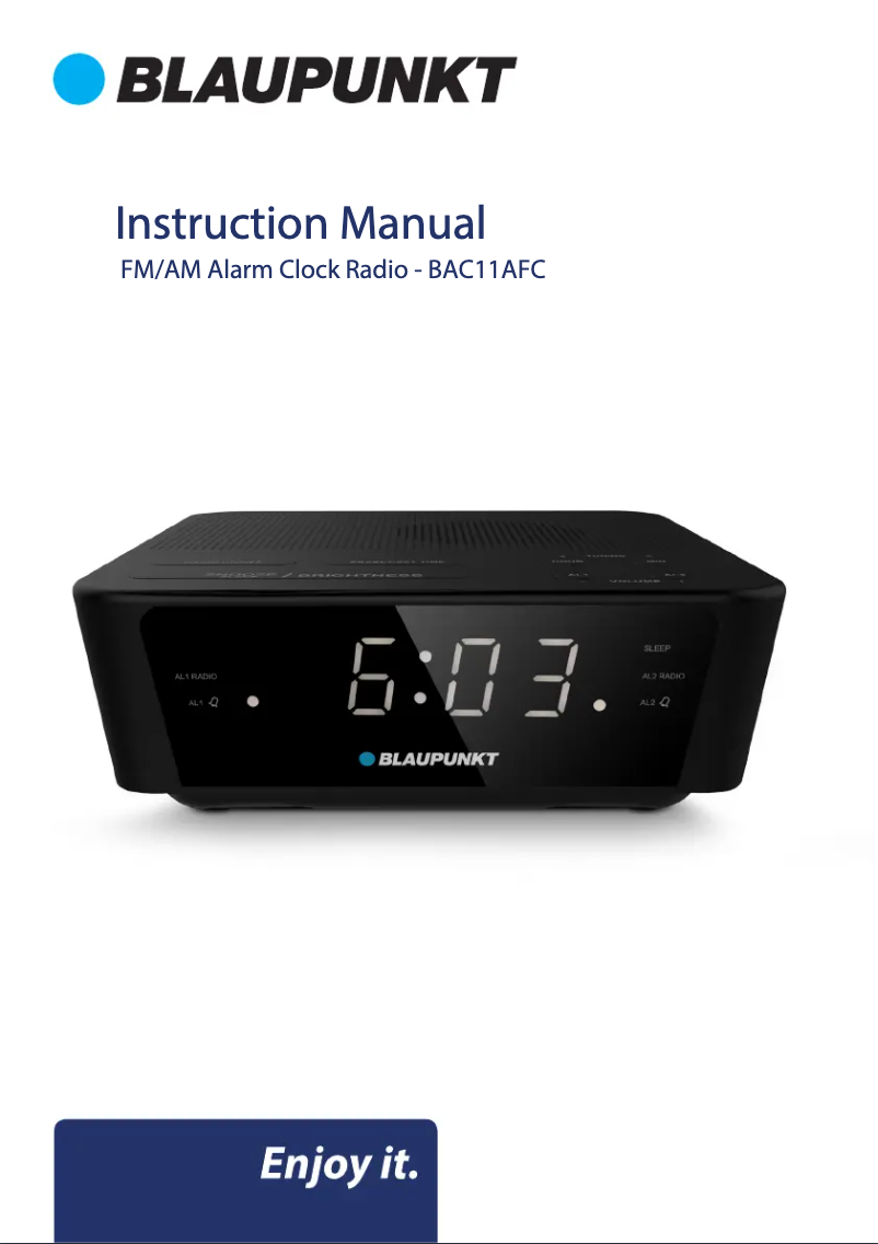 Image de la première page du manuel de l'appareil BAC11AFC