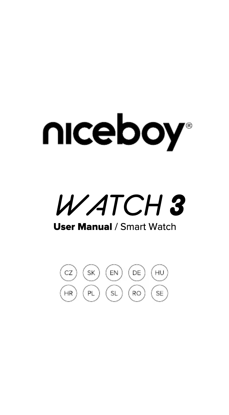 Page n°1 - Manuel utilisateur Niceboy WATCH 3