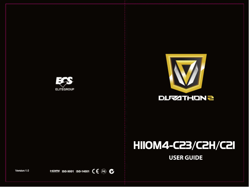 Page 1 de la notice Manuel utilisateur ECS H110M4-C2H