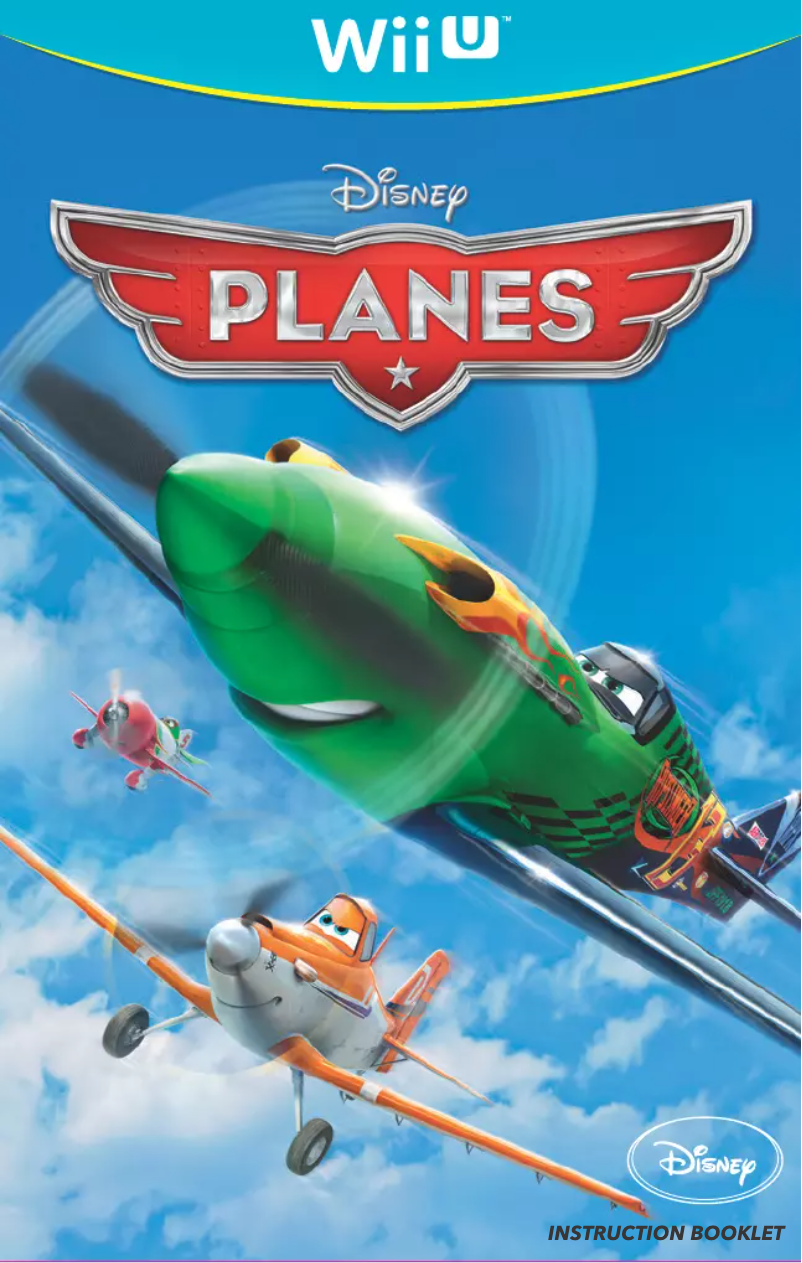 Image de la première page du manuel de l'appareil Disney Planes (Wii U)