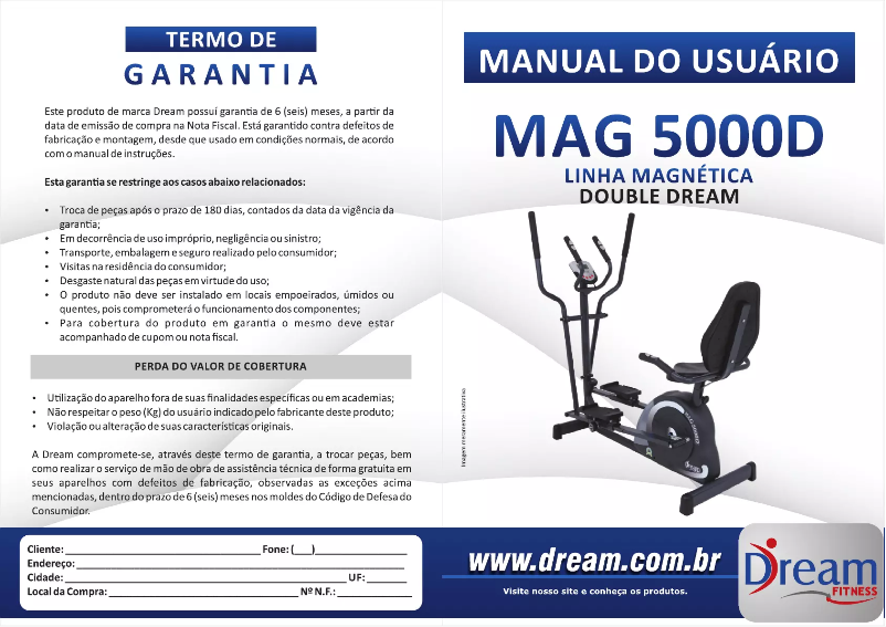 Page 1 de la notice Manuel utilisateur Dream MAG 5000 D