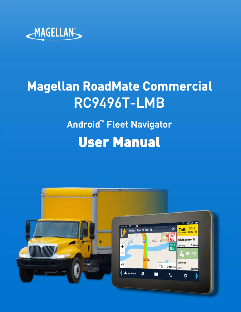 Page n°1 - Manuel utilisateur Magellan RoadMate RC9496T-LMB