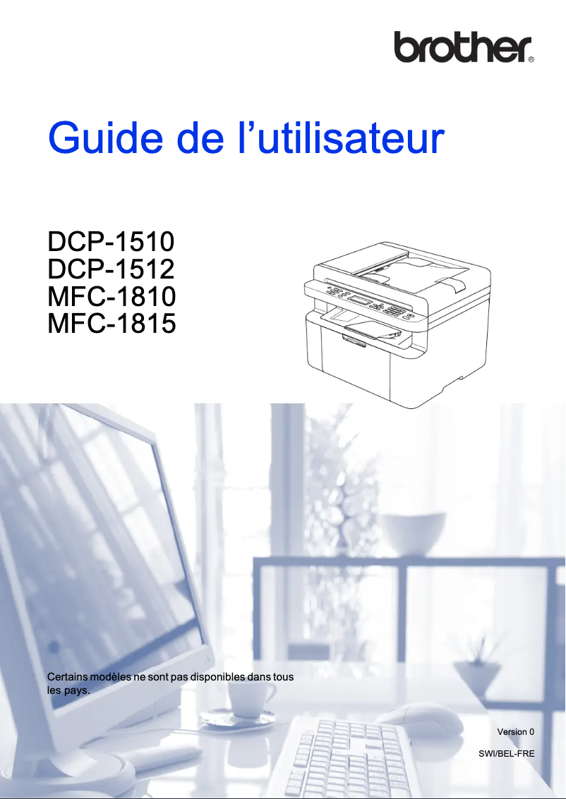 Image de la première page du manuel de l'appareil DCP-1510