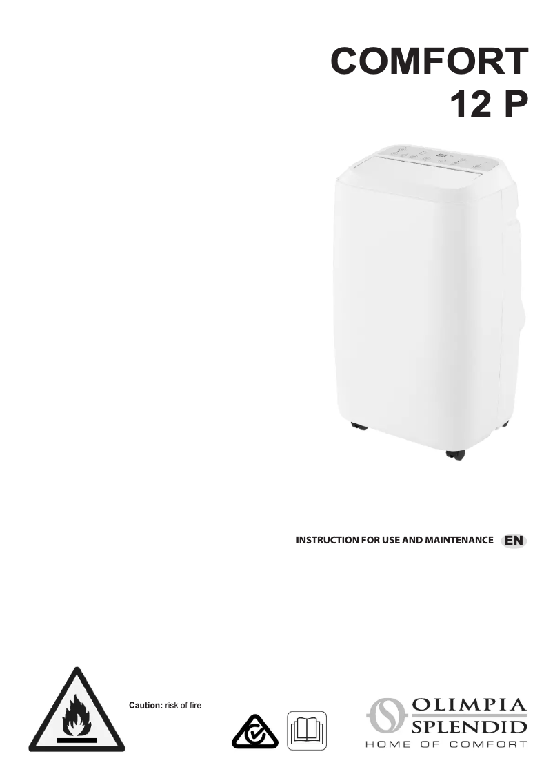 Página 1 del manual Manual de usuario Olimpia Splendid Comfort 12 P
