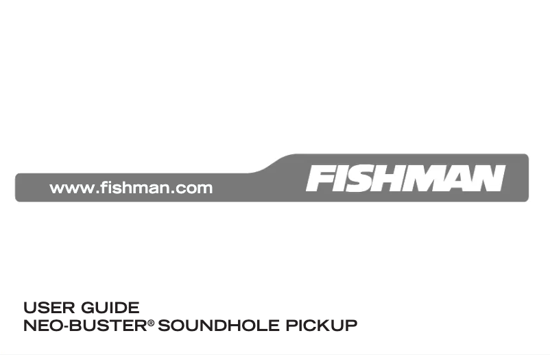 Page 1 de la notice Manuel utilisateur Fishman Neo-Buster