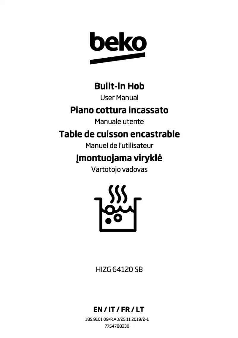 Image de la première page du manuel de l'appareil HIZG 64120 SB